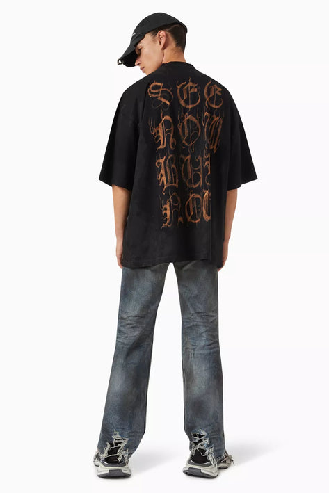 Balenciaga Heavy Metal Large Fit T-Shirt in Vintage Jersey