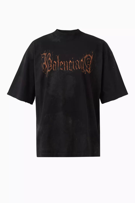 Balenciaga Heavy Metal Large Fit T-Shirt in Vintage Jersey