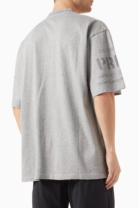 Balenciaga Graphic Print T-shirt in Cotton