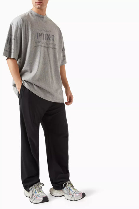 Balenciaga Graphic Print T-shirt in Cotton