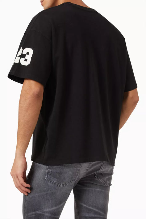 Amiri Flocked Hockey Skater T-shirt in Cotton Jersey