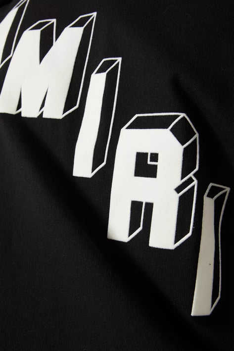 Amiri Flocked Hockey Skater T-shirt in Cotton Jersey