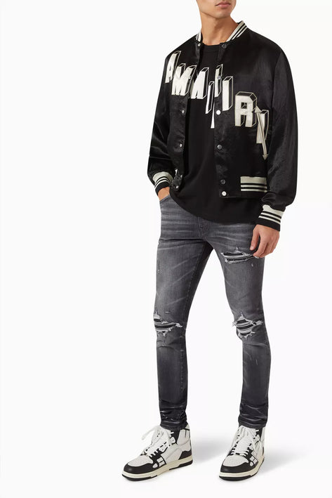 Amiri Flocked Hockey Skater T-shirt in Cotton Jersey