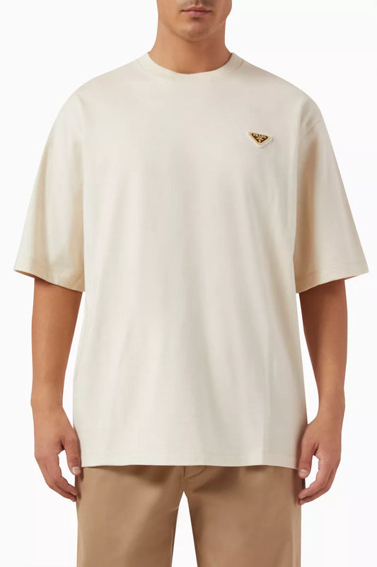 Prada Logo T-shirt in Cotton