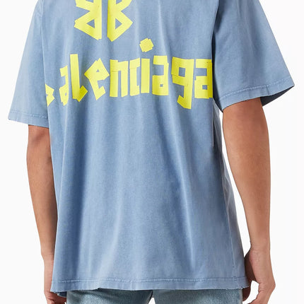Balenciaga   Medium-fit Tape Type T-shirt in Vintage jersey