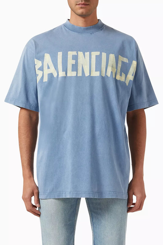 Balenciaga Medium-fit Tape Type T-shirt in Vintage jersey