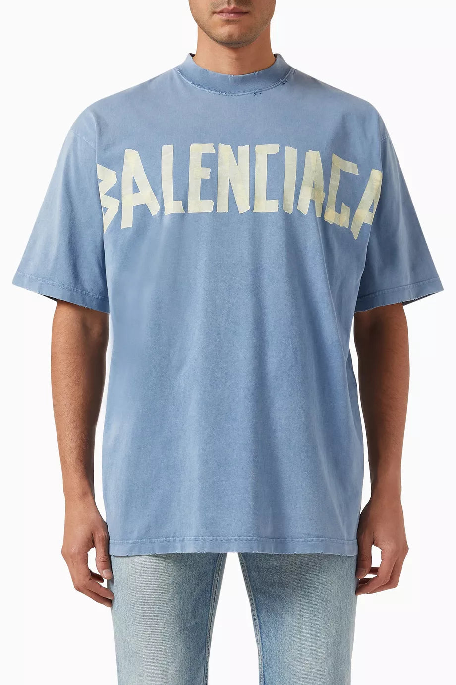 Balenciaga   Medium-fit Tape Type T-shirt in Vintage jersey