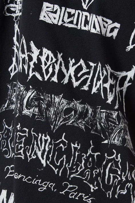 Balenciaga DIY Metal Large Fit T-shirt in Recycled Jersey