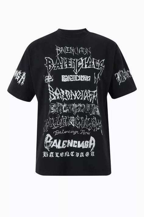 Balenciaga DIY Metal Large Fit T-shirt in Recycled Jersey