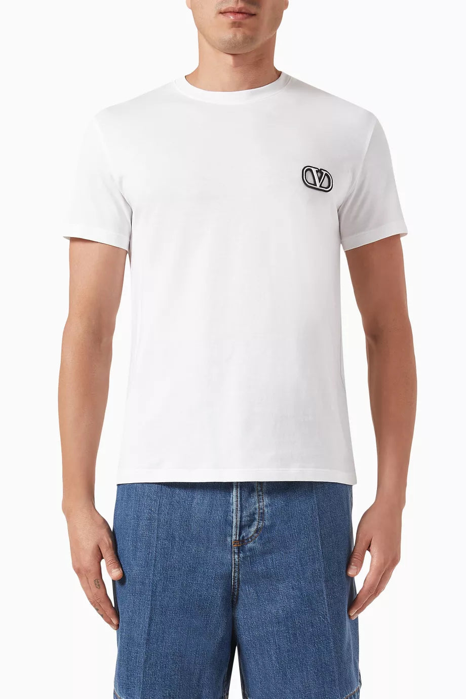 Valentino Garavani Logo T-shirt in Cotton-jersey