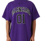 Balenciaga Men's Basketball Series - Oversized T-shirt in Purple