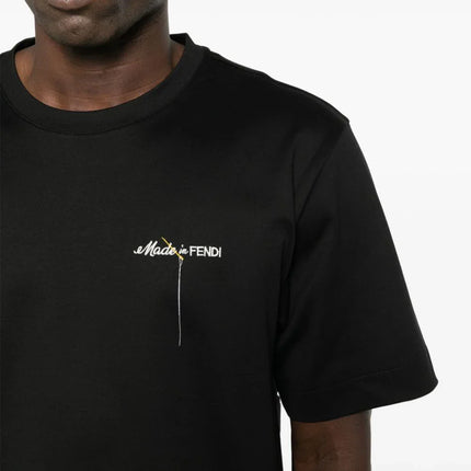 FENDI logo-embroidered T-shirt