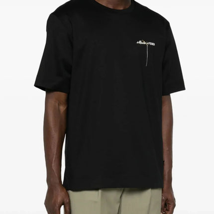 FENDI logo-embroidered T-shirt