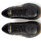 Prada Enamel-triangle Leather Sneakers