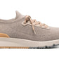 Brunello Cucinelli knitted sneakers "Light Brown"