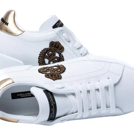DOLCE & GABBANA Patch-Embellished Sneakers