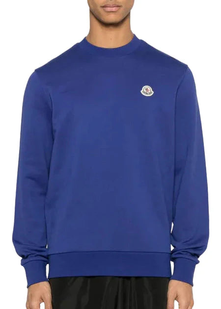 Moncler Logo Cotton Sweatshirt 'Navy Blue'