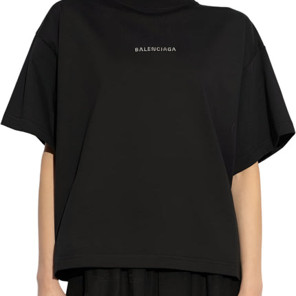 Balenciaga logo-studded T-shirt "Black"