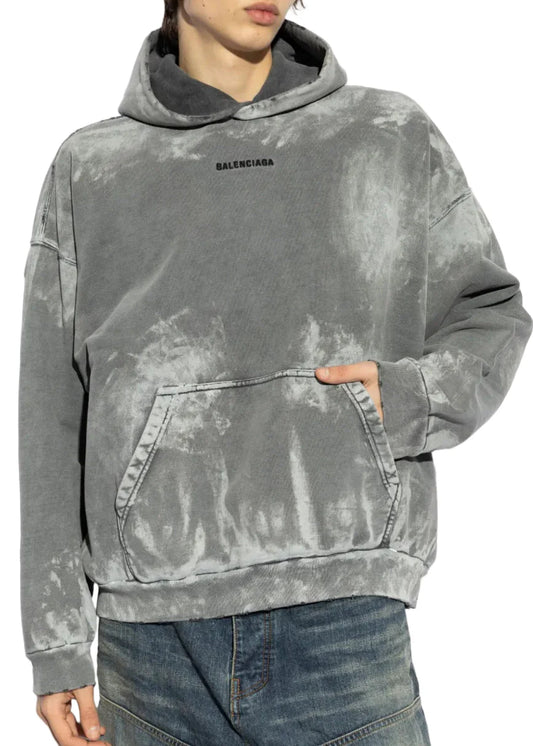 Balenciaga Gray Back Medium Fit Hoodie