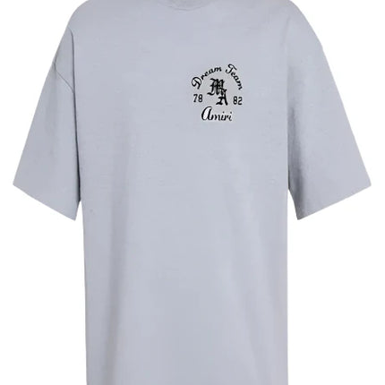 Amiri Dream Team Oversized T-shirt in Cotton Grey