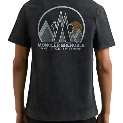 Moncler Back Mountain Logo Jersey T-Shirt