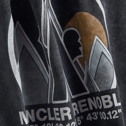 Moncler Back Mountain Logo Jersey T-Shirt