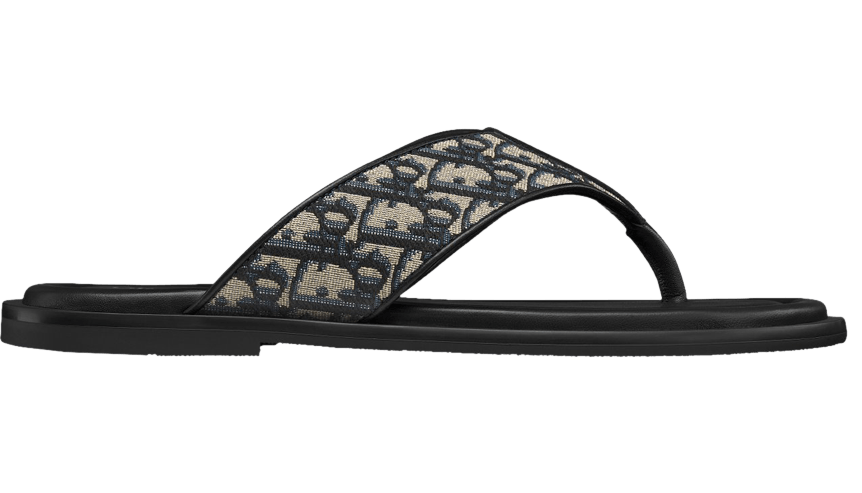 Dior Alias Thong Sandal "Beige / Black"