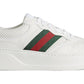 GUCCI Leather GG Embossed Sneakers "White"