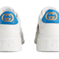 GUCCI Leather GG Embossed Sneakers "White"
