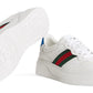 GUCCI Leather GG Embossed Sneakers "White"