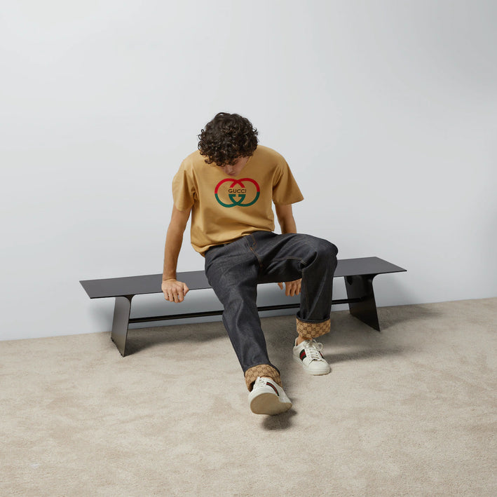 Gucci COTTON JERSEY PRINTED T-SHIRT