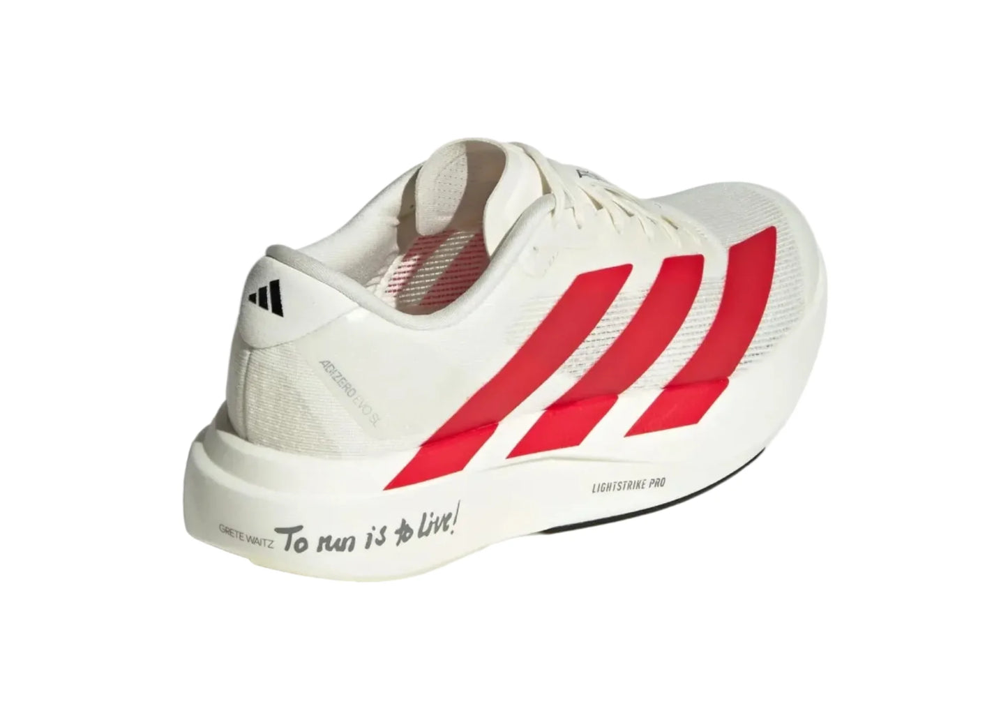 Adidas Adizero Evo SL "Off White / Better Scarlet / Core Black"