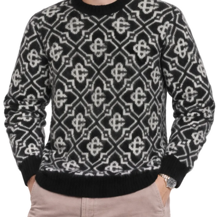 Casablanca Mohair Monogram Jumper "Black"