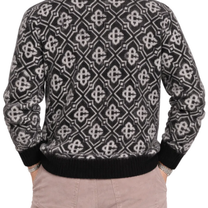 Casablanca Mohair Monogram Jumper "Black"