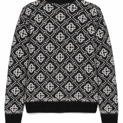 Casablanca Mohair Monogram Jumper "Black"