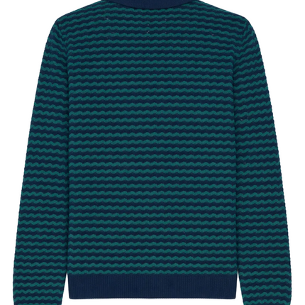Casablanca Mini Wave Polo 'Navy / Green'