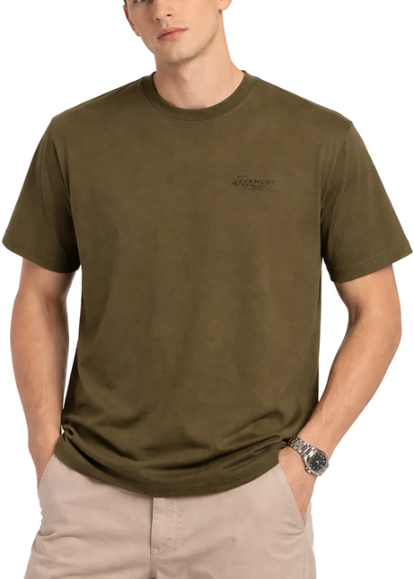 Givenchy Logo-Print Cotton T-shirt "Khaki"