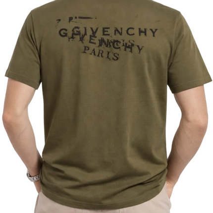 Givenchy Logo-Print Cotton T-shirt "Khaki"