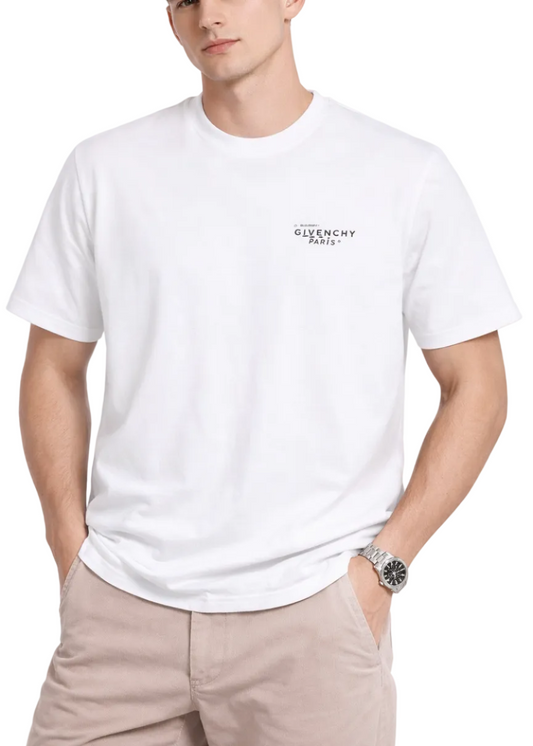 Givenchy Logo-Print Cotton T-shirt "White"