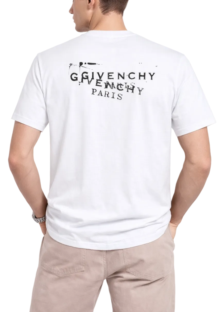 Givenchy Logo-Print Cotton T-shirt "White"