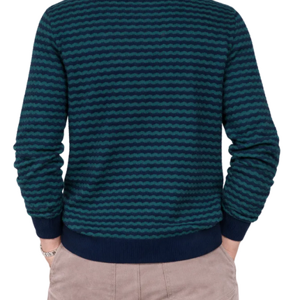 Casablanca Mini Wave Polo 'Navy / Green'