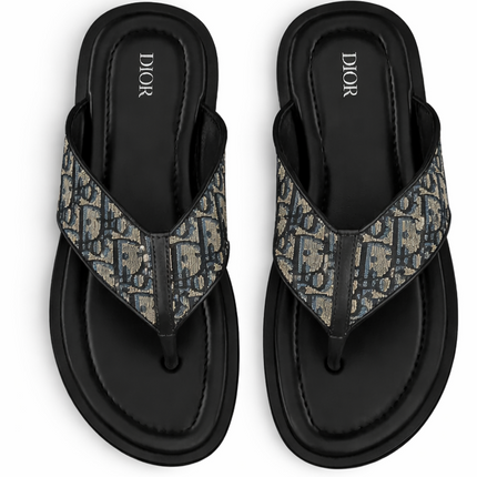 Dior Alias Thong Sandal "Beige / Black"