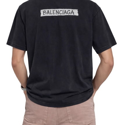 Balenciaga Masking Tape T-shirt "Black"