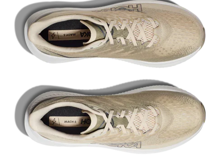 Hoka One One Mach 6 Shoes Oat Milk Barley
