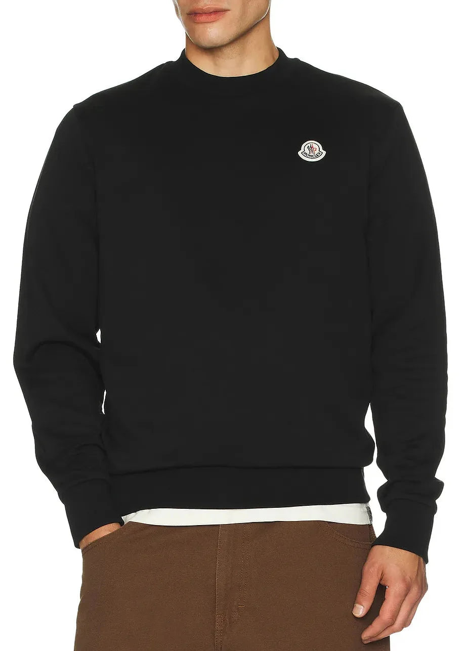 Moncler Logo Cotton Sweatshirt 'Black'