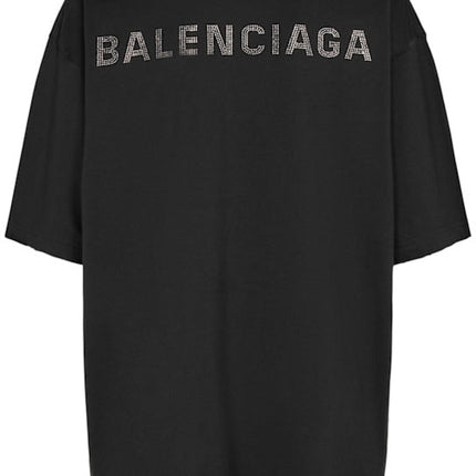 Balenciaga logo-studded T-shirt "Black"