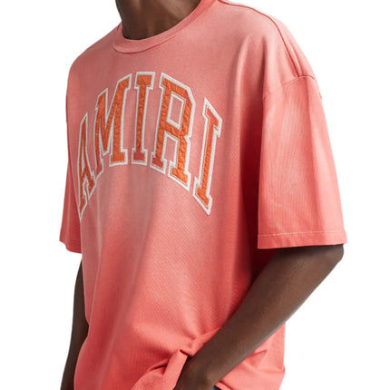 Amiri  Follow Vintage Oversized T-shirt in Cotton Cranberry