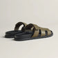 Hermes Chypre Sandal - Olive Leather