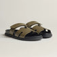 Hermes Chypre Sandal - Olive Leather