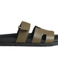 Hermes Chypre Sandal - Olive Leather